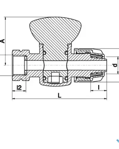 ברז 1/4 סיבוב - תבריג פנים 16 × 3/4″