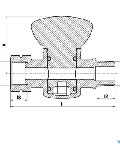 ברז 1/4 סיבוב - תבריג חוץ/פנים 1/2″ × 1/2″