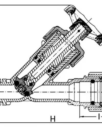שסתום אלכסוני תבריג חוץ/לצינור "1×32