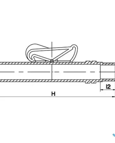 זקף עם סגר לחיבור מהיר 3/4″