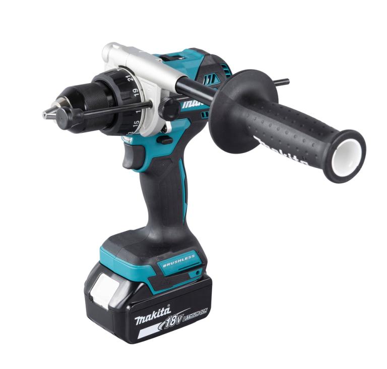 גוף מברגה מקדחה נטענת 13 ממ מנוע BL מתח 18V דגם MAKITA DDF486Z