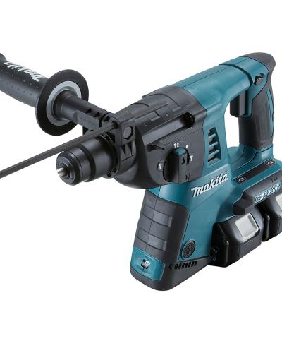 פטישון נטען 26 ממ מתח 2X18V  הכולל 2 סוללות 5 אמפר ומטען מהיר חכם דגם MAKITA DHR263RTE