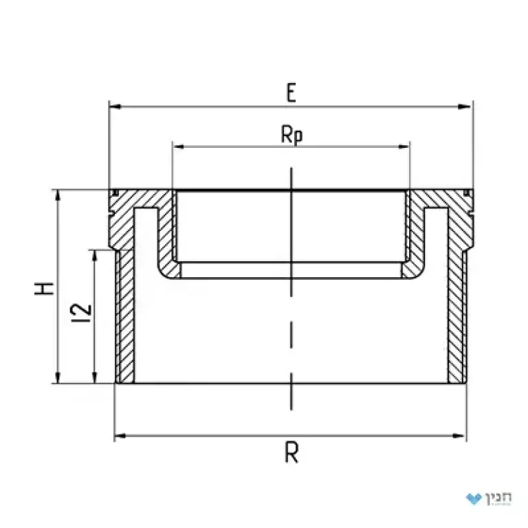 מעבר הברגה חוץ/פנים (בושינג) ''1/2×''1.1/4