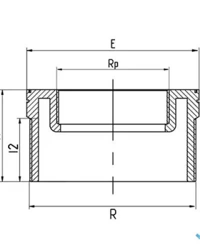 מעבר הברגה חוץ/פנים (בושינג) ''3×''4