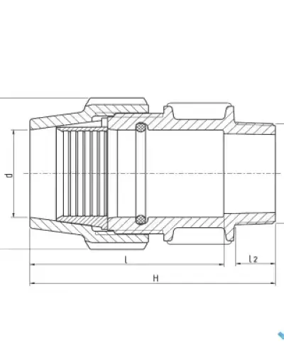 מצמד הברגה חיצונית 32 × 1″