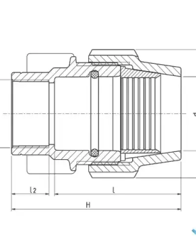 מצמד הברגה פנימית 32 × 1″