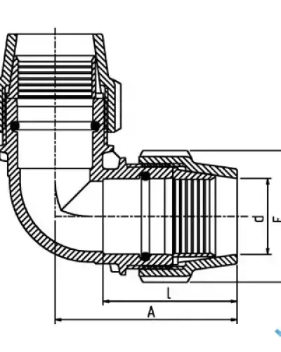 זווית 90° 32 × 32