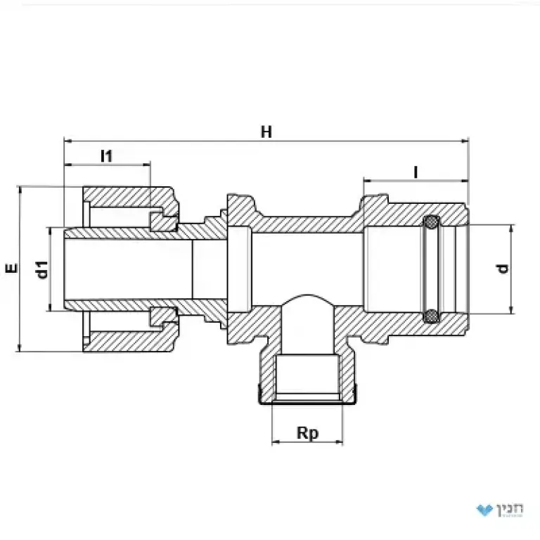 הסתעפות מודולרי - הברגה פנים 40 × 1″ × 40