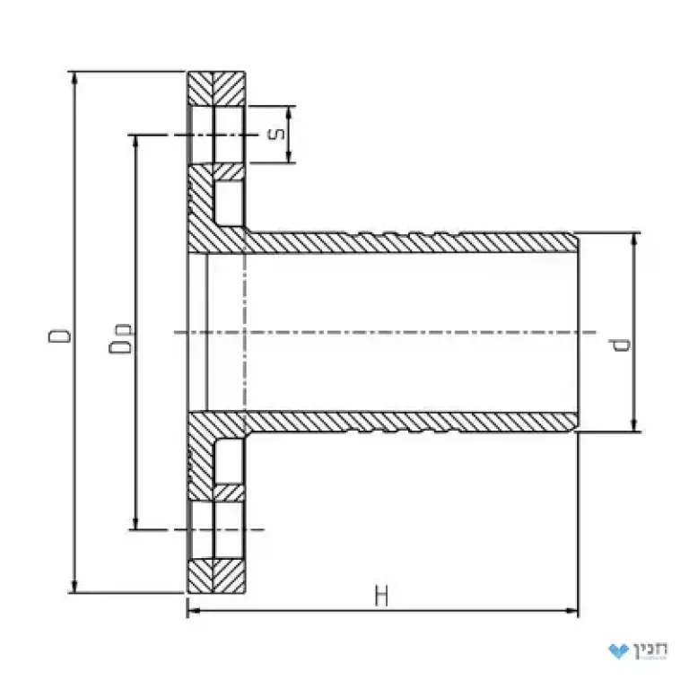מתאם אוגן כולל אוגן מתכת 63 × 50 / 2″