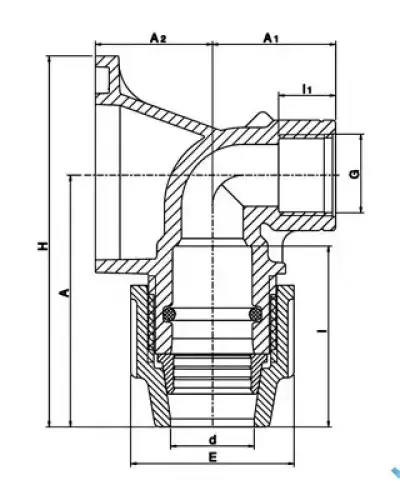 זוית לקיר 25 × 3/4″