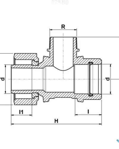 הסתעפות מודולרי - הברגה חוץ 40 × 1.1/2″ × 40