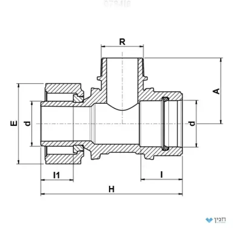 הסתעפות מודולרי - הברגה חוץ 63 × 2″ × 63