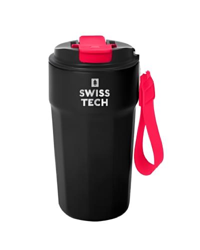 בקבוק שתייה תרמי SwissTech ST075036 - בידוד כפול עם פיית ספורט