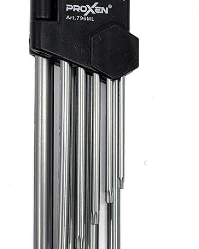 סט TX כדורי 9 חלקים עם חור פלדת S2 ארוך מאוד PROXEN