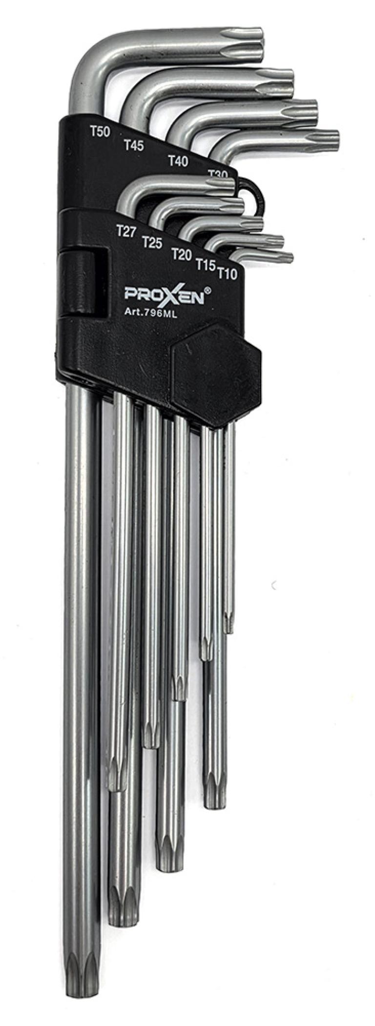 סט TX כדורי 9 חלקים עם חור פלדת S2 ארוך מאוד PROXEN