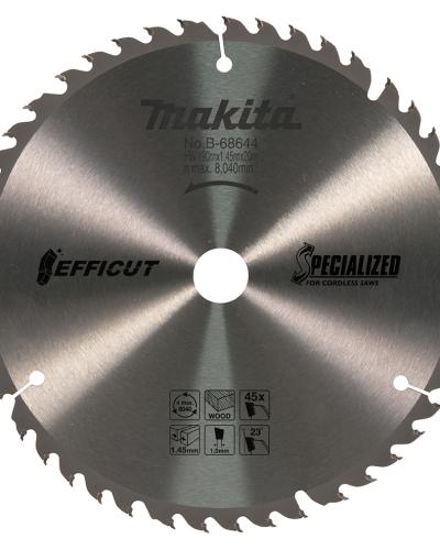 להב TCT למסור מסדרת EFFICUT 190X45 למסור עגול נטען MAKITA