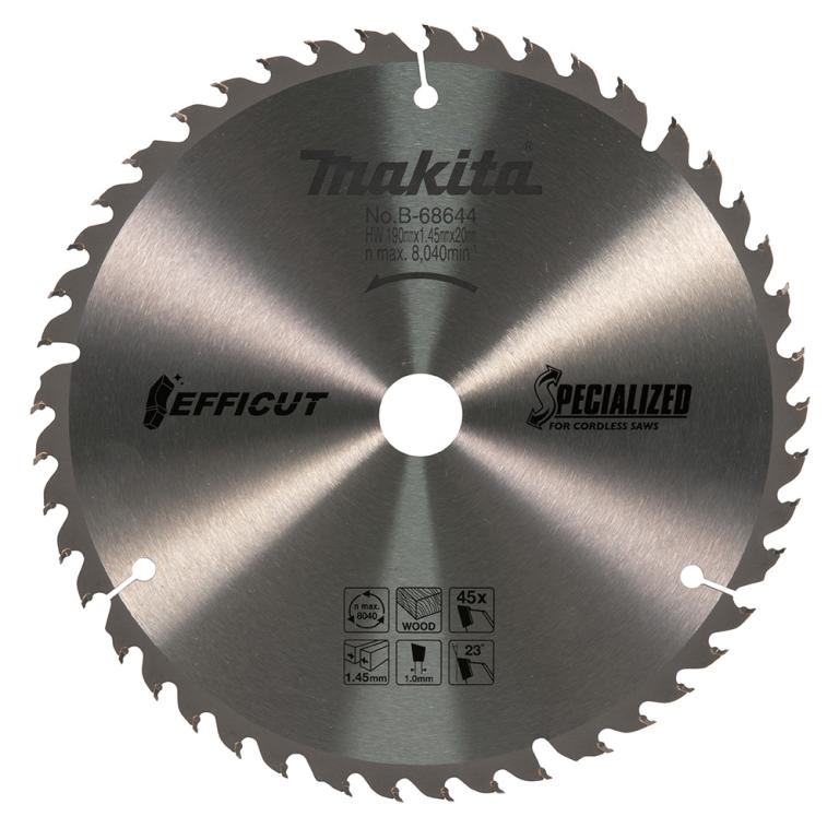 להב TCT למסור מסדרת EFFICUT 190X45 למסור עגול נטען MAKITA