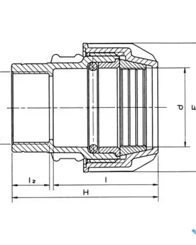 מצמד הברגה פנימית 20 × 1″