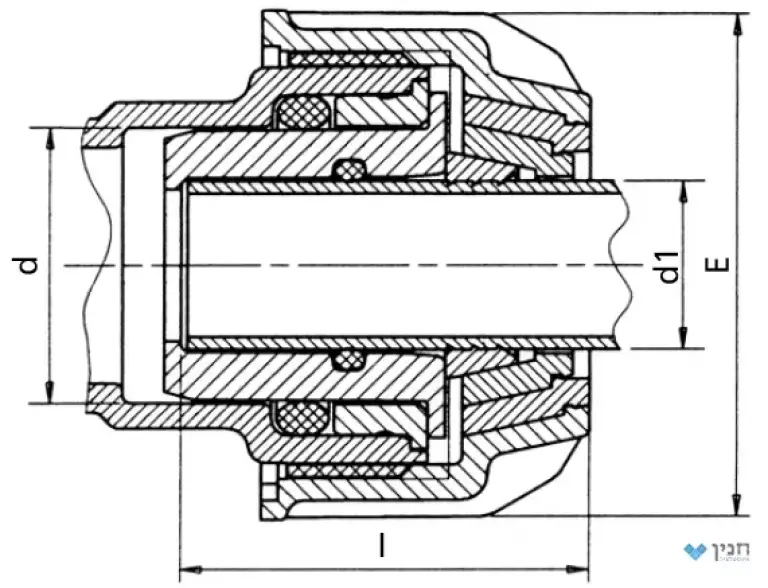 ערכת הפחתת קוטר 63 × 50