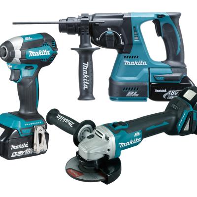 סט 3 כלים 18V נטען עם 3 סוללות 5A ומטען MAKITA DLX3189TX1