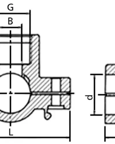 רוכב מחוזק "1.1/2 × 90