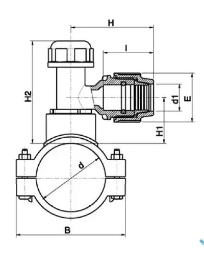 רוכב דקר - לצינורות PE + PVC 140 × 25