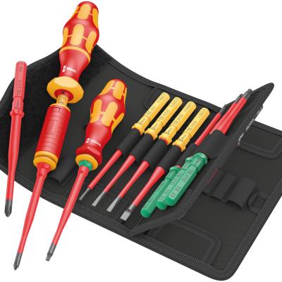 סט מברגים מבודדים מומנט 12-30Nm ראש מתחלף צר 16 יח VDE WERA