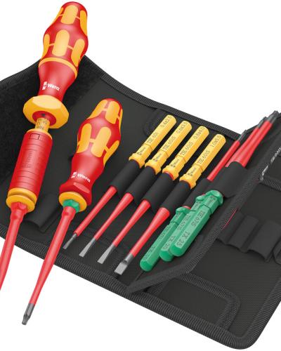 סט מברגים מבודדים מומנט 12-30Nm ראש מתחלף צר 16 יח VDE WERA