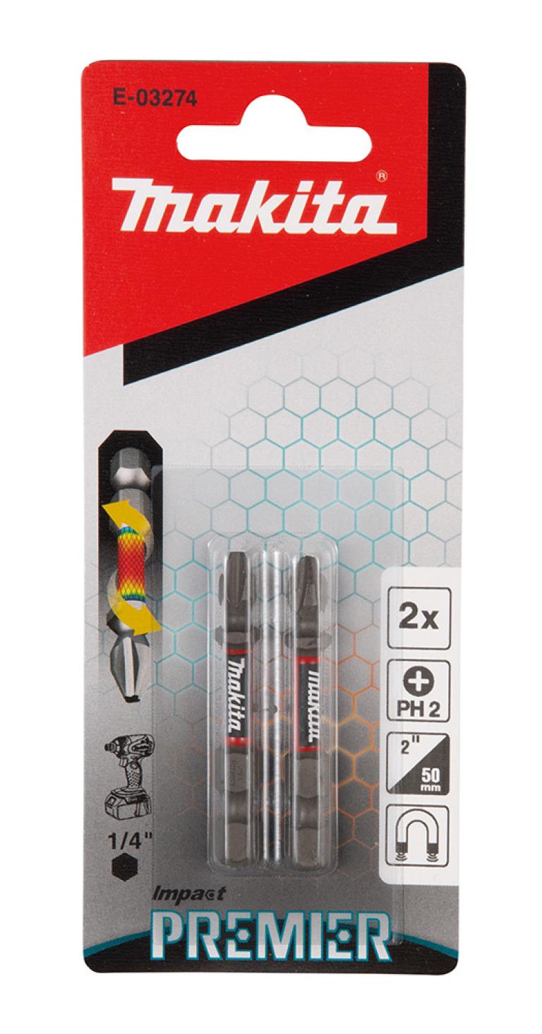 מארז ביטים מגנטים PH2 PREMIER 50 MAKITA