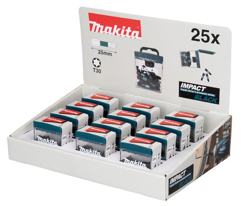 מארז דלפק ביטים T30 BLACK 25 MAKITA