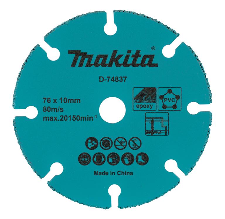 להב TC מגורען 76 ממ גבספלסטיקפיברגלס MAKITA