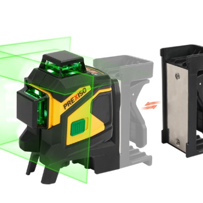 סט פלס לייזר ירוק 360 מעלות במזוודה PREXISO PLC3-360G