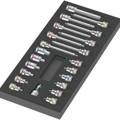 סט ביטים 38 בספוג מוקצף 22 יח 9723 WERA