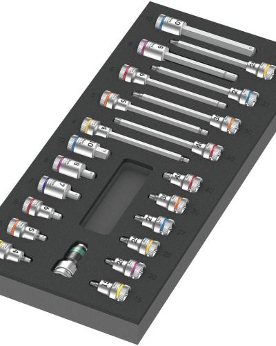 סט ביטים 38 בספוג מוקצף 22 יח 9723 WERA