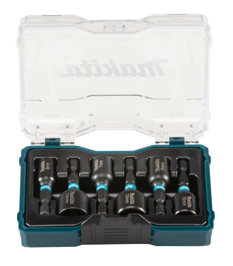 מארז 6 בוקסות ממ מגנטי לאימפקט BLACK 50 MAKITA