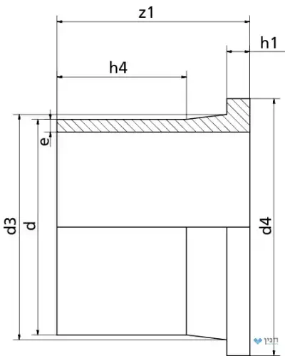 מתאם אוגן מוארך (ספיגוט) SDR 17 710