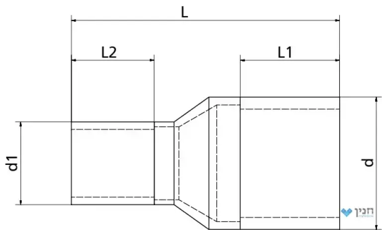 מעבר מוארך - ספיגוט SDR 11 450 × 400