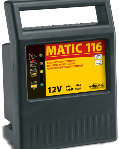 מטען מצברים אוט 6 אמפר 12V לנפח מצבר Deca MATIC 116 5-90Ah