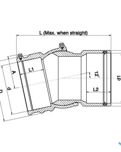 160 × 160 מתאם כדורי PE ל- PVC