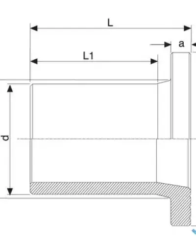 מתאם אוגן - ארוך (ספיגוט) SDR 17 500