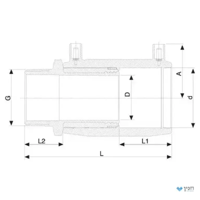 מצמד הברגה חיצונית 75 × 2.1/2″
