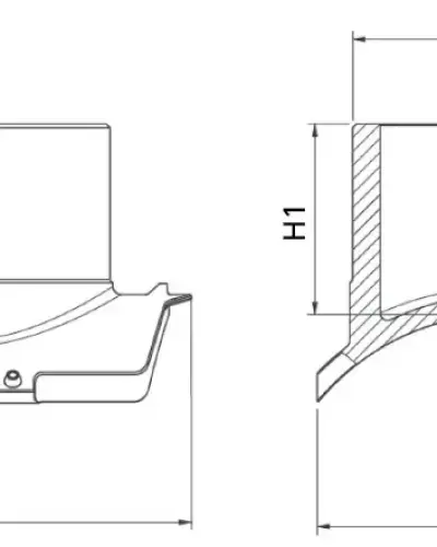 רוכב מסעף לקטרים גדולים 315 × 900
