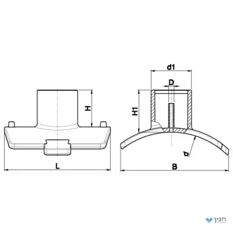 רוכב מסעף לקטרים גדולים 250-400 × 160