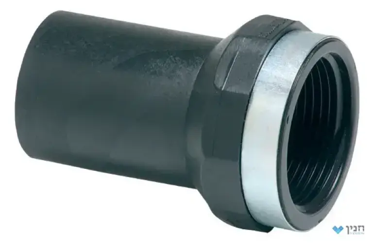 מעבר הברגה פנימית PE עם טבעת חיזוק "1.1/2 × 50