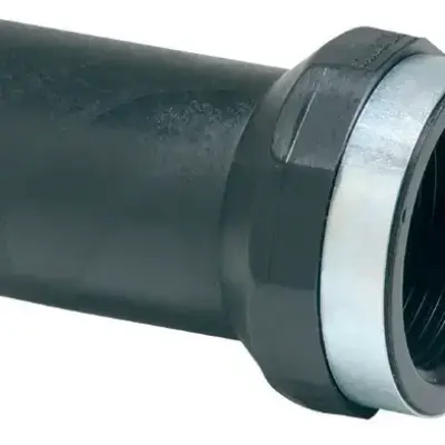 מעבר הברגה פנימית PE עם טבעת חיזוק "1/2 × 20