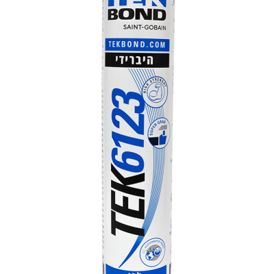 דבק סיליקון היברידי מקצועי לבן 6123 רב תכליתי 280 מל