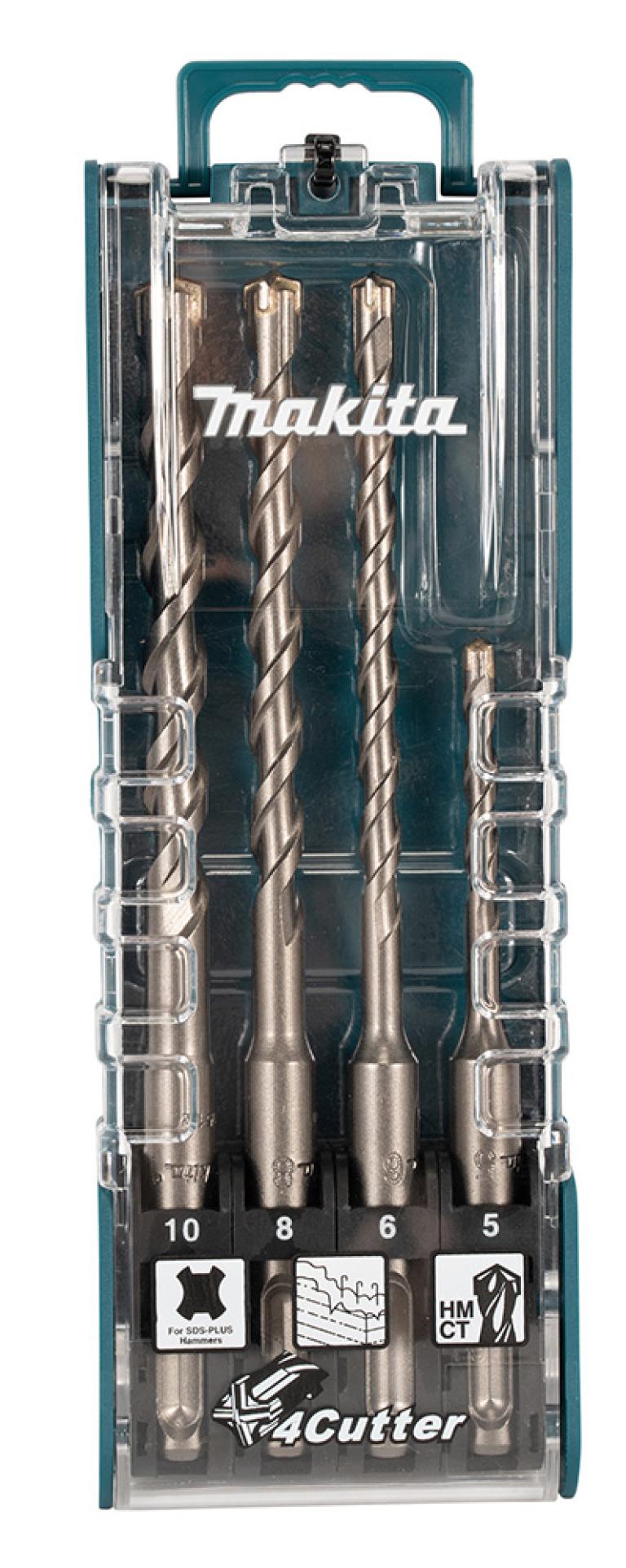 מארז 4 מקדחי צלב לפטישון MAKITA E-14249