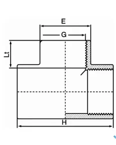 הסתעפות 90° - הברגה 1/2″. 2