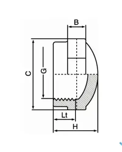 כובע- הברגה 2 1/2″