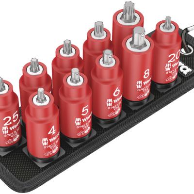 סט ביט בוקסות טורקסאלן 38 מבודדות במנשא חגורה BELT WERA